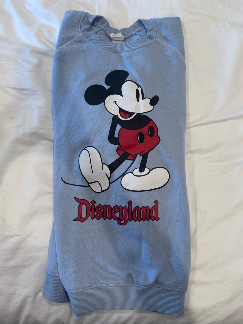 🚨SALE Disney Light Blue Mickey Mouse Graphic Pullover Sweatshirt from Disneyland